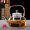 Glass Teapot Heat Resistant Water Tea Health Pot Tea Kettle 1000Ml