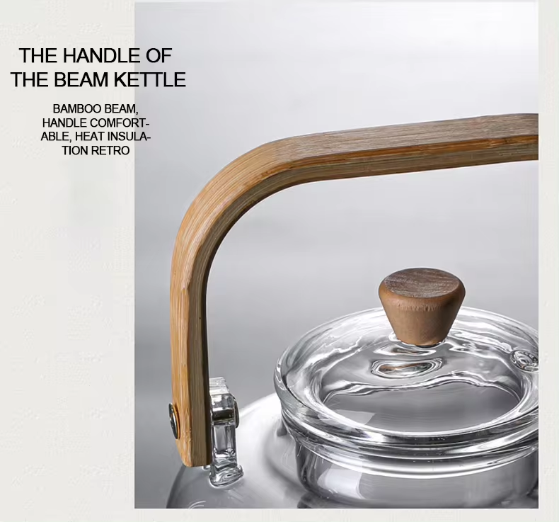 Glass Teapot Heat Resistant Water Tea Health Pot Tea Kettle 1000Ml