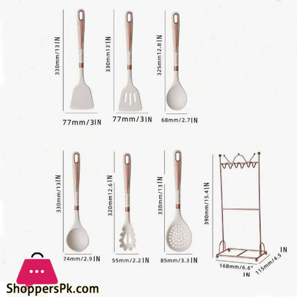 High Quality Silicone Spoon Set 7Pcs Sb2064