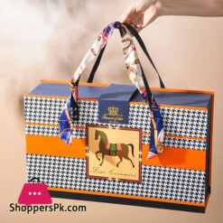 Horse Motif 6-Ceramic Bowl With 6-Spoon Gift Box