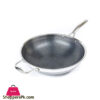 Hybrid Non-Stick Stainless Steel Pan Honey Comb Design 28Cm