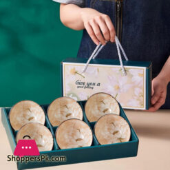 Japanese Style Korean 4.5 Inch Flower 6-Ceramic Bowl Set For Rice Soup Ramen