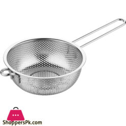 Micro-Perforated Colander, Stainless Steel Fine Mesh Colander With Long Handle, Metal Colander Strainer For Kitchen Size : 29Cm