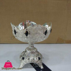 Orchid Friut / Candy Serving Bowl Medium Silver Ta1280