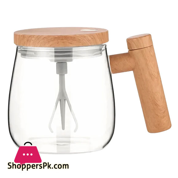 Portable Electric Coffee Mug Self Stirring Cup With Glass Inner Tank For Office Protein Powder Mixing 6 Portable Electric Coffee Mug Self Stirring Cup With Glass Inner Tank For Office Protein Powder Mixing - Image 4