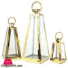 Shiny Gold Design Candle Lamp Holders-3Pcs Set Sxg-002