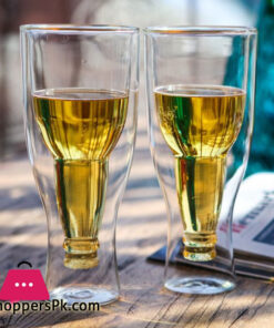 Spk Luxurious Double Wall Beer Bottle Upside Down Glass 1Pc-250Ml 27 Spk Luxurious Double Wall Beer Bottle Upside Down Glass 1Pc-250Ml - Image 2