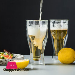 Spk Luxurious Double Wall Beer Bottle Upside Down Glass 1Pc-350Ml 11 Spk Luxurious Double Wall Beer Bottle Upside Down Glass 1Pc-350Ml