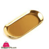 Stainless Steel Gold Oval Decorative Tray Long Gst2039