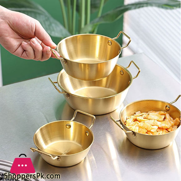 Stainless Steel Soup Serving Pot 17Cm Gold Gst2171
