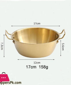 Stainless Steel Soup Serving Pot 17cm Gold GST2171