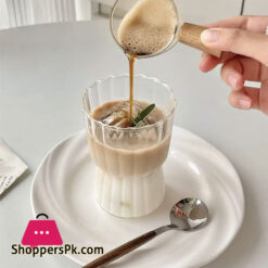 Striped Glass Cup Ripple Drinking Glassestea Juice Cup Quality Water Milk Home Drinkware Glass Office Coffee Cup