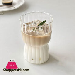 Striped Glass Cup Ripple Drinking Glassestea Juice Cup Quality Water Milk Home Drinkware Glass Office Coffee Cup