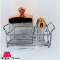 Sugar Pot And Pepper Set Of 3Pcs Rose Gold Sb2042