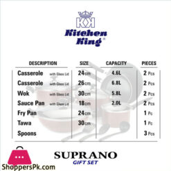 Suprano 13 Pieces Gift Set (Red) Kk7510104