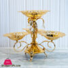 Orchid Fruit Serving Dishes Stand Gold Ta1116