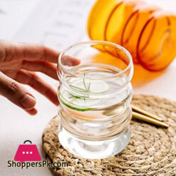 Wave Shape Drinkware Glass Cup Heat-Resistant Tea Mug Coffee Juice Milk Tea