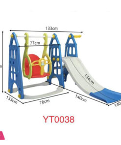 2 in 1 Indoor Children Plastic Slide And Swing Toys Kids Slides For 1-8 Years Children