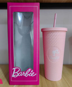 2024 New Barbie Pink Plastic Straw Mug Tumbler - Image 2