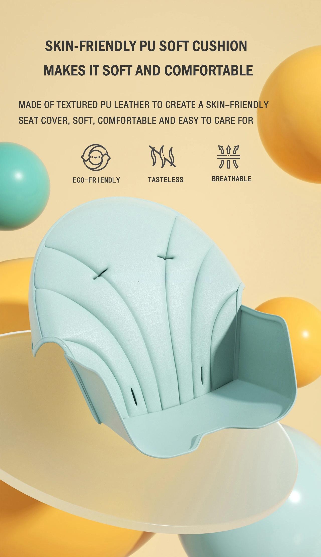 3 In 1 Folding Baby Highchair Kids Chair Dinning High Feeding Seat Adjustable Baby Infant High Chair Rocking