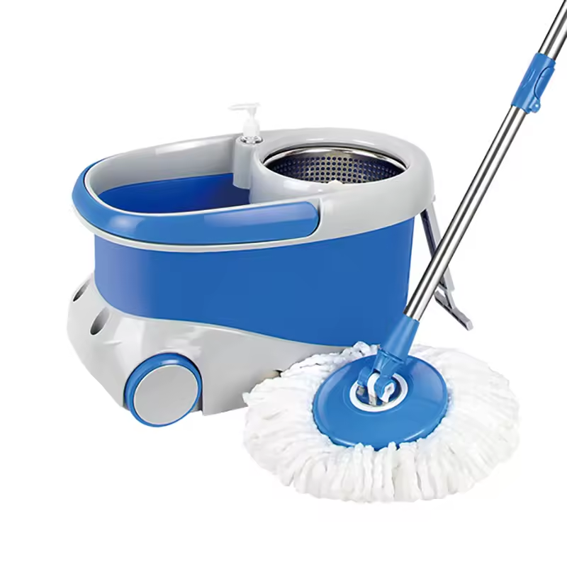 360 Magic Mop With Wheel Cleaning Bucket Deluxe Spin Mop