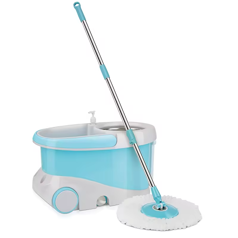 360 Magic Mop With Wheel Cleaning Bucket Deluxe Spin Mop