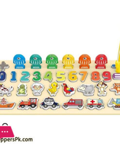 4 IN1 Kids Multi-Color Magnetic Fishing Board Game