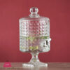 4.5 Liter Glass Juice Dispenser Stand With Glass Lid