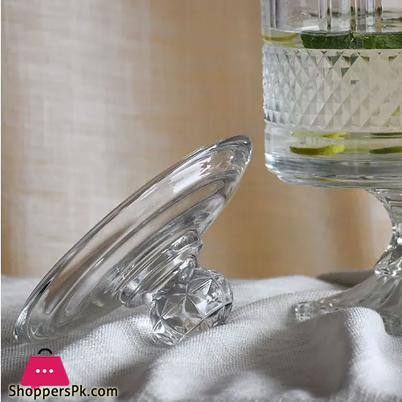 4.5 Liter Glass Juice Dispenser Stand With Glass Lid