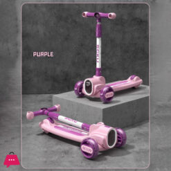 Adjustable Height And Flashing Led Wheels Scooter For Kids