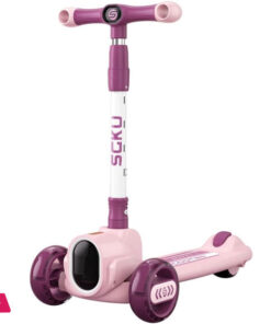 Adjustable Height And Flashing LED Wheels Scooter for Kids