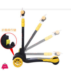 Children'S Scooter 3-8 Years With Adjustable Handlebars Sounds And Lights - Batman