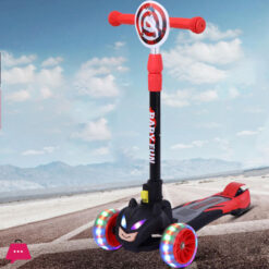 Children'S Scooter 3-8 Years With Adjustable Handlebars Sounds And Lights - Batman