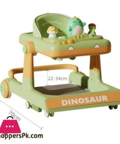 Dino Folding Baby Walker Multi-Function Anti Rollover Can Sit With Music Baby Walking Trolley Baby Stroller For 6-18 Months - Image 5