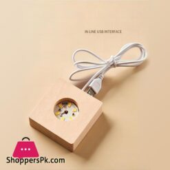 Le 3D Galaxy Crystal Ball Lamp 24 Inch Crystal Ball Night Light With Wooden Base 3D Engraving Holographic Lamp For Home Desktop Decoration