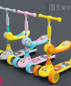 Scooter for young children tricycle pedal Stroller Can Sit or Ride Baby Scooter 1-Foot Scooter
