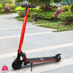 Aluminium Alloy Electric Bike Speed Adjustable Electric Scooter For Adults With Light Red