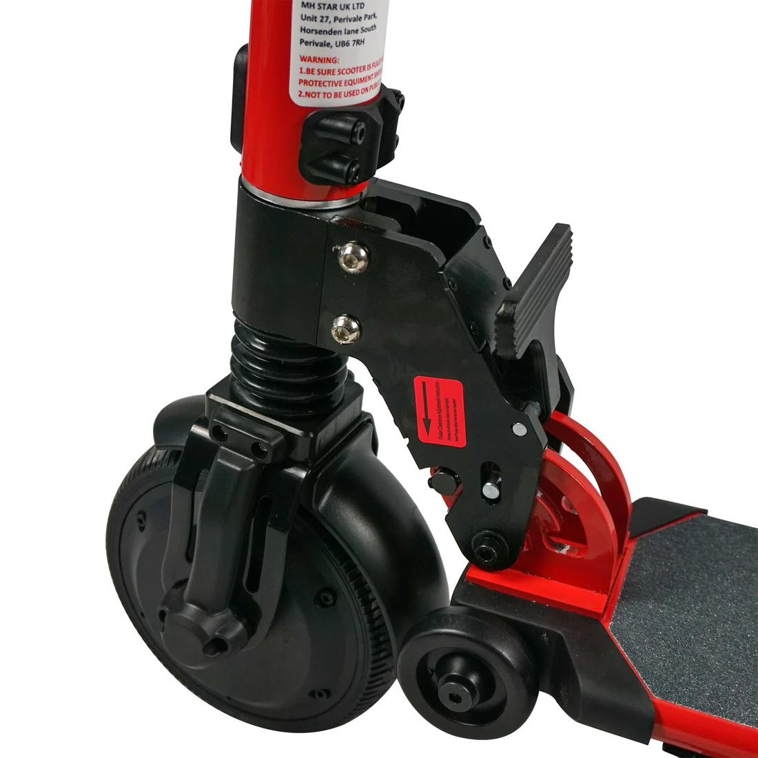 Aluminium Alloy Electric Bike Speed Adjustable Electric Scooter For Adults With Light Red