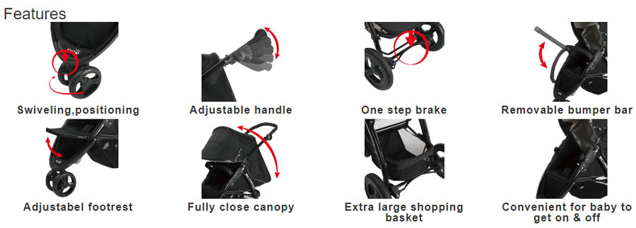 Babyace Scorpio Jogging Stroller Baby Stroller Taiwan Made