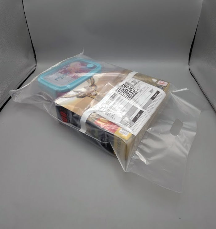 D-Handle Courier Flyer Bags With Pocket Pack – 100 Peaces – 12 X 16 Inch