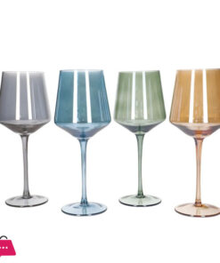 Danny Home Crystal Wine Glasses Multicolor Set ( Set Of 4 ) CB11-21