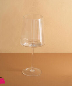 Danny Home Ribbed Wine Glass Set Of 4 Pieces CB12-21