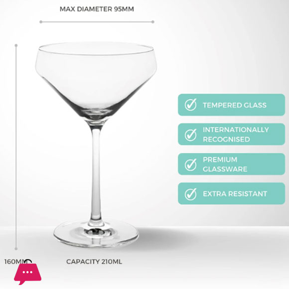 Dany Home Mineral Coctail Glass 210Ml Cb12-05
