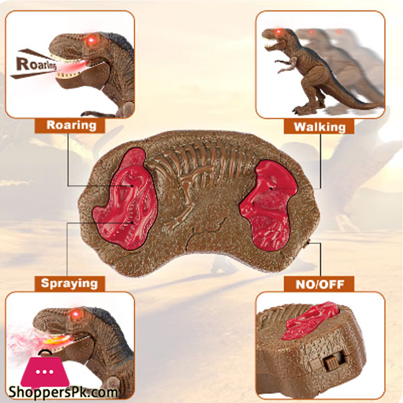 Dinosaur Planet Battery Operated Remote Control T-Rex Figure Walking Toy