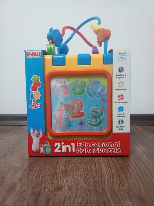 Dolu 2 ​​In 1 Educational Cube And Puzzle 5092
