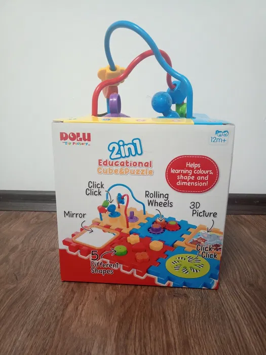 Dolu 2 ​​In 1 Educational Cube And Puzzle 5092