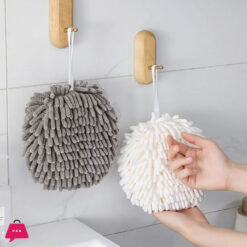Fuzzy Ball Towel Hanging Bathroom Handtowels Monochrome Fluffy Microfiber Ball Towel Quick Dry Plush Absorbent Towels 6 Fuzzy Ball Towel Hanging Bathroom Handtowels Monochrome Fluffy Microfiber Ball Towel Quick Dry Plush Absorbent Towels