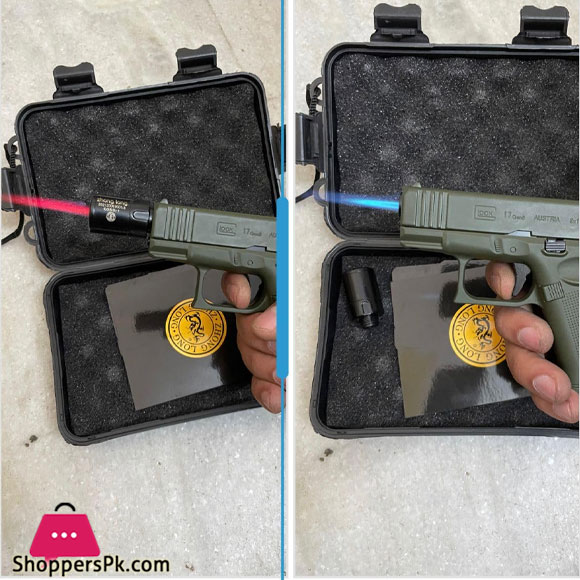 Heavy Metal Pistol Gun Lighter With Barrel Pull Back System 9 Heavy Metal Pistol Gun Lighter With Barrel Pull Back System