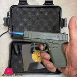 Heavy Metal Pistol Gun Lighter With Barrel Pull Back System 6 Heavy Metal Pistol Gun Lighter With Barrel Pull Back System