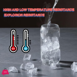 Ice Tea / Cold Coffee Clear Glass Tumbler With Bamboo Lid 470Ml ( Golden , Charcoal, Transparent )